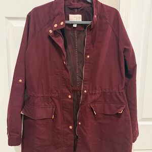 a new day Women's Deep Red Utility Jacket